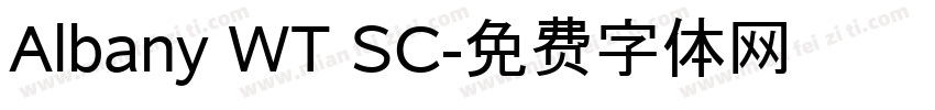 Albany WT SC字体转换